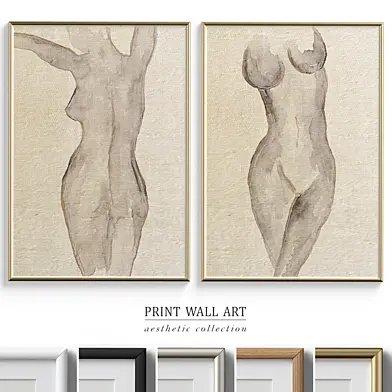 Abstract Woman Figure Wall Art P-562