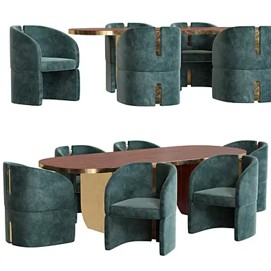 Стол Essentialhome Ezra и стул Isadora