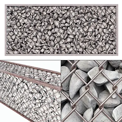 Gabion cage rock stone n2 / Габион из камней в клетке №2