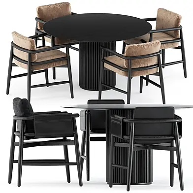 Teresina chair by Meridiani and Palais Royal table by Asplund