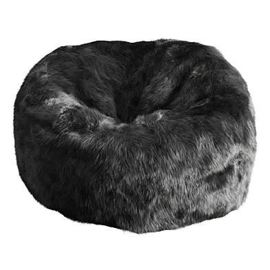 Bean bag gray fur