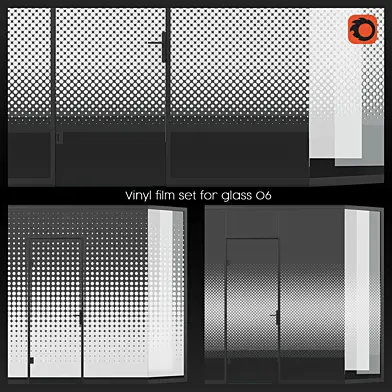 Vinyl film set for glass 06