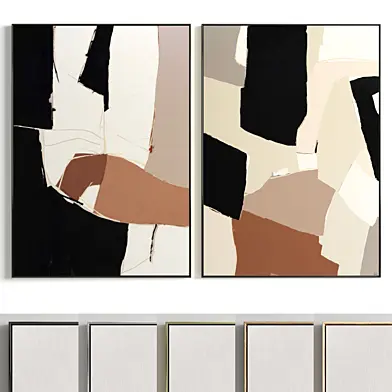 Plaster Two Photo Frame E-86