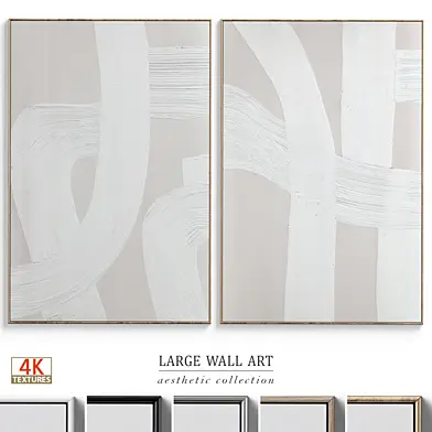Abstract Textural Plaster Wall Art C-399