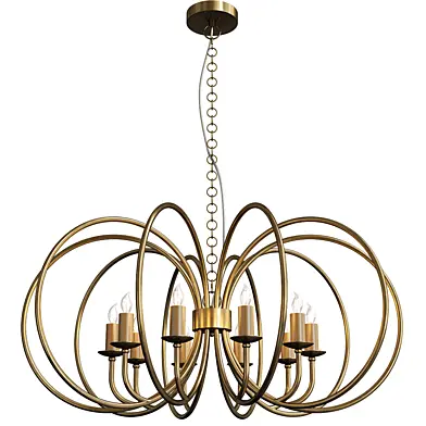 Golden rings chandelier