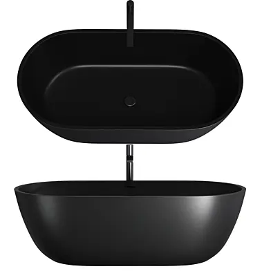 Zurich Freestanding Solid Surface Bathtub - 160cm