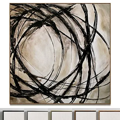 Plaster two square photo frames 37