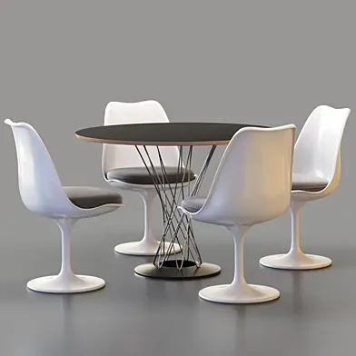Knoll Cyclone стол и стул Tulip