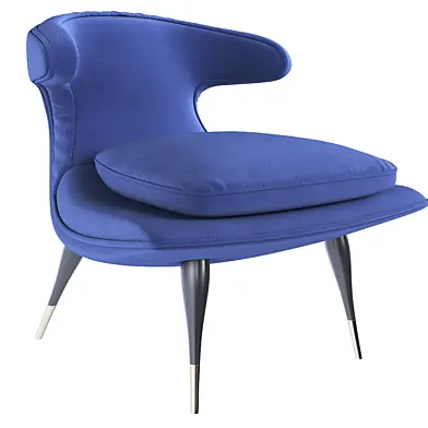 Anvil Solid Wood Linen Blend Lounge Chair