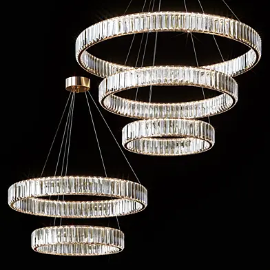 Каскадные подвесные люстры BERTOLDA by lampatron duo and trio ⌀ 40cm ⌀ 60cm ⌀ 80cm