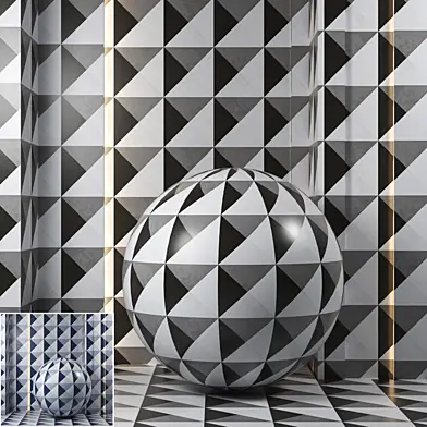 (4k)(2color)Art Geo Cement Tiles Set 1-Seamless