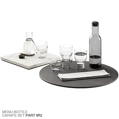 137 dishes decor set 10 MENU Bottle Carafe by Norm P02