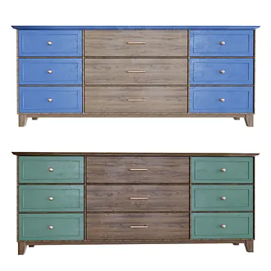 Комод Emerald Green and Wood