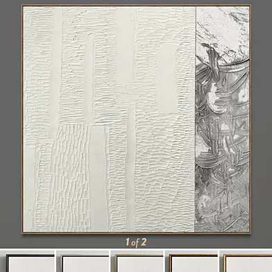 Plaster two square photo frames 66
