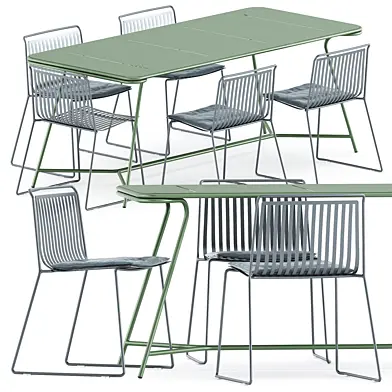 Alo Outdoor chair by ondarreta and Totem Dining table by Garda Furniture