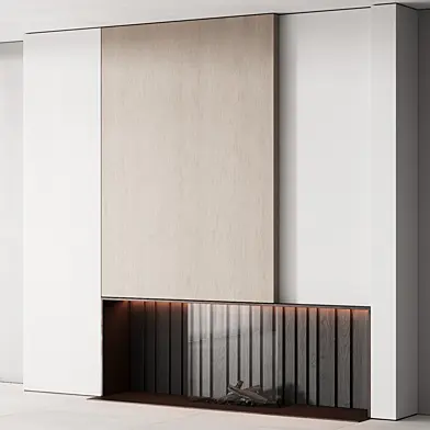 152 fireplace decorative wall kit 01 minimal clean wood 01