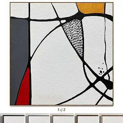 Plaster two square photo frames R-84