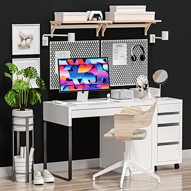 IKEA MICKE МИККЕ - Офисное рабочее место 4