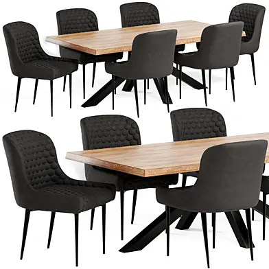 Dining Set 01- Osaka Dining Table and Chairs
