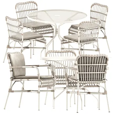 Lucy dining chairs by Vincent sheppard and Cambi Round table By Emu