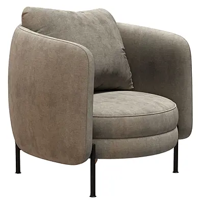 Fauteuil in tweed, Arcus design E. Gallina