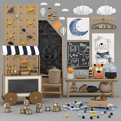 toys and furniture set