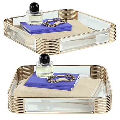 CB2 Dame Glass Tray