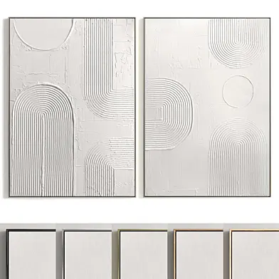 Plaster Two Photo Frame T-261