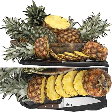 bowl of pineapples