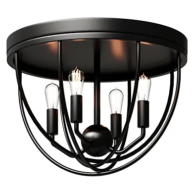 Люстра     Peter Oil Rubbed Bronze 13.75 in. Metal LED Flushmount    светильник