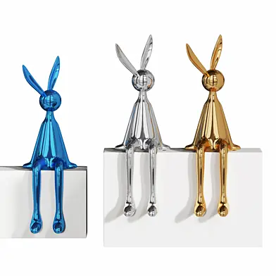 Electroplated Rabbit Decor