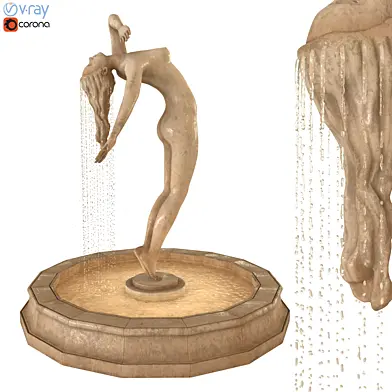 Girl Statue Fountain ( Water Feature )