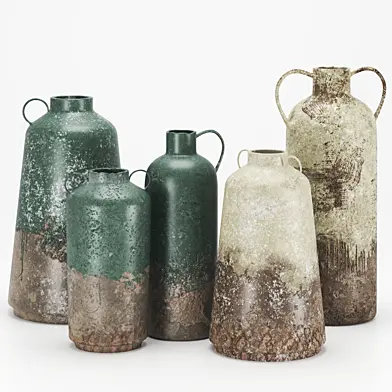 Rustic concrete vase vol7