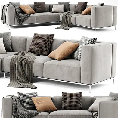 Cassina Mex Hi L Shaped Sofa