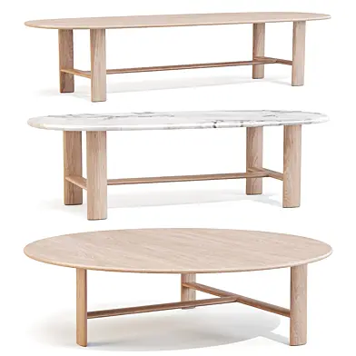 Frigerio Salotti: Mocki - Coffee and Side Tables Set 01