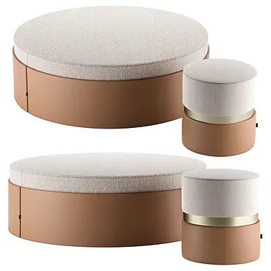 Josan & Edson Poufs by Laskasas