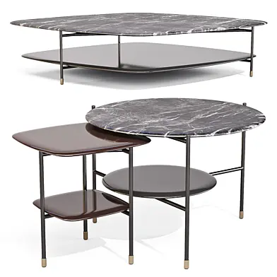 Meridiani: Adrian - Coffee and Side Tables Set 02