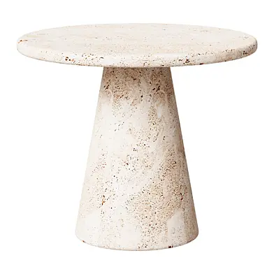 Журнальный столик  Pair of Italian 1970's Circular Travertine Side Tables    журнальный стол