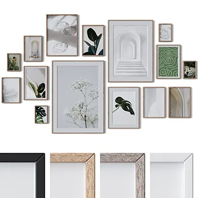 Set of 15 large wall paintings 2182