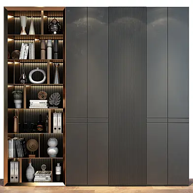 Modern luxury wooden bookshelf GHS-2370