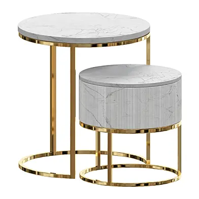 Minimalistic modern bedside table