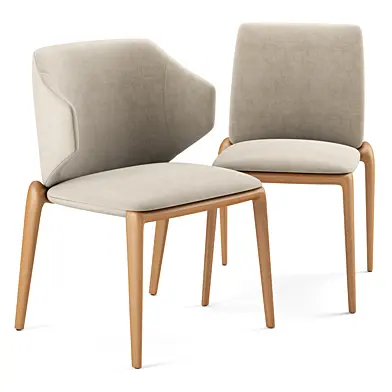 Potocco HIRU Upholstered fabric chair