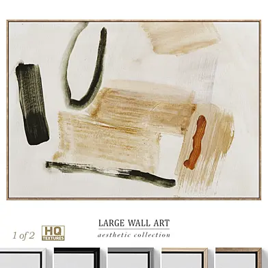 Large Panoramic Abstract Wall Art C-651