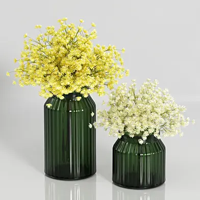 Blossom in glass vase