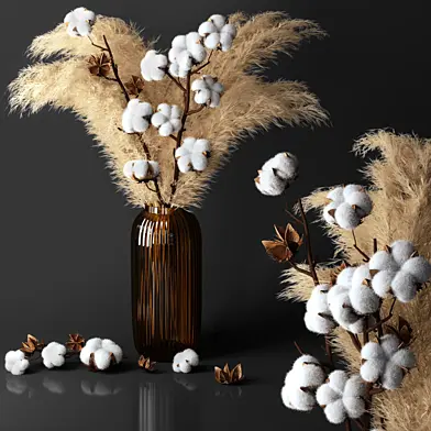 Cotton Flower Set 02
