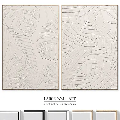 Boho Relief Textural Plaster Wall Art C-661