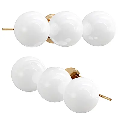Sphere stem sconce