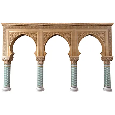 Арка в восточном стиле. Арочный проем.Аркада.Oriental Portal.Arabian Arched Doorway