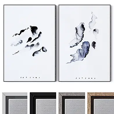 Set of large wall paintings 2247