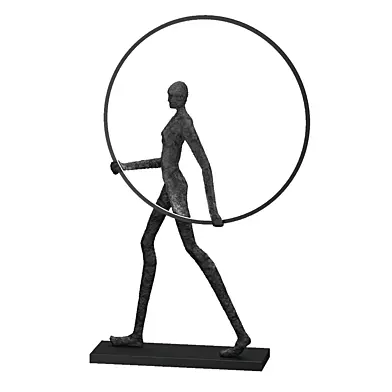Торшер Man carries light circle